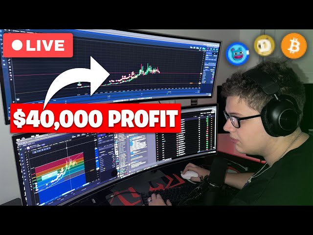 I Made $40,000 in 45 Minutes LIVE Trading Memecoins