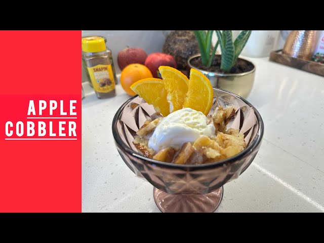 Easy Apple Cobbler Recipe - Winter Special | How to make simple yet perfect apple dessert