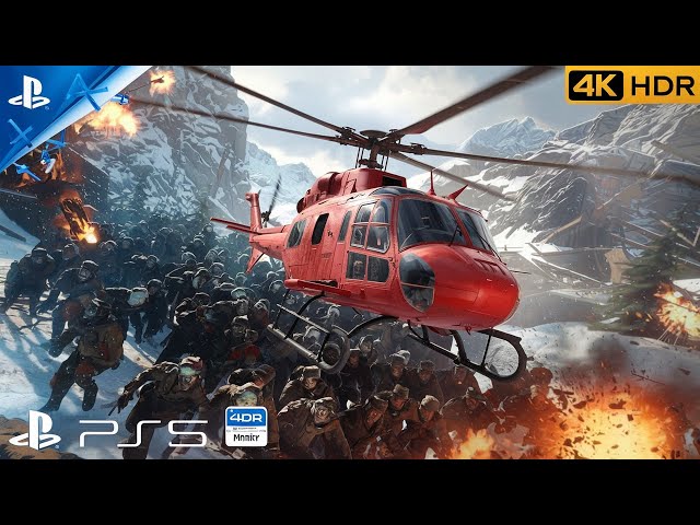 HELICOPTER ZOMBIE SWARM (PS5) Realistic ULTRA Graphics (4K 60FPS HDR) World War Z