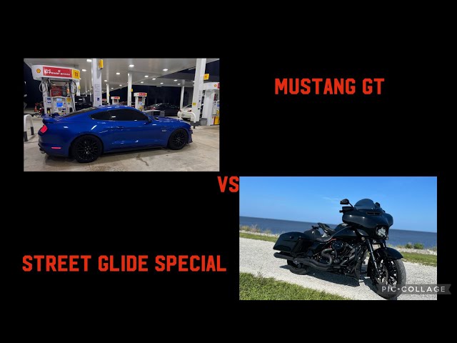 Ford mustang Gt vs Harley street glide special