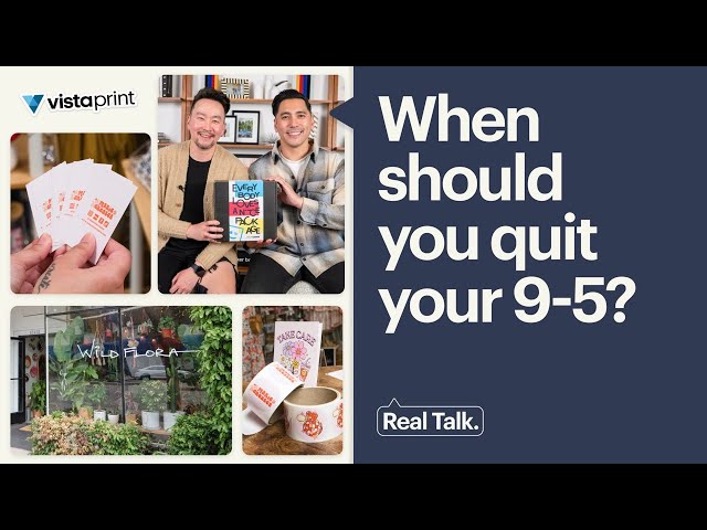 Balancing your own business with a regular 9-5 job | Real Talk with small businesses