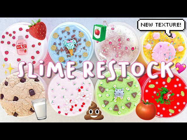 SLIME RESTOCK: NEW TEXTURE & SLIMES! FLOATS, JELLY, & MORE 💖 July 11