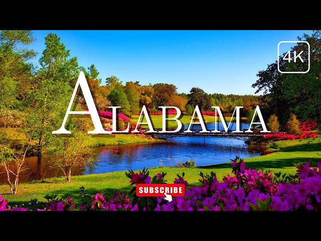 1 HOUR 4K ALABAMA TOUR  | 4K PEACEFUL SOAKING VIDEO WITH RELAXING MUSIC