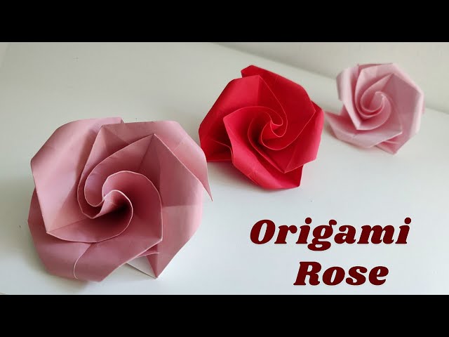 Easy Origami Rose l Paper Rose Simple l Paper Flower