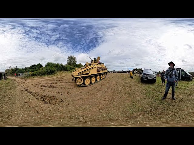 360 VR Video: Tanks, Trucks & Firepower Show 2024 - Military Vehicles Enter the Show Arena