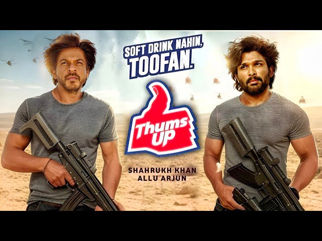 Shahrukh Khan & Allu Arjun | New thums up ad | Srk And Allu Arjun Thums up Ad | Allu Arjun Srk Ad