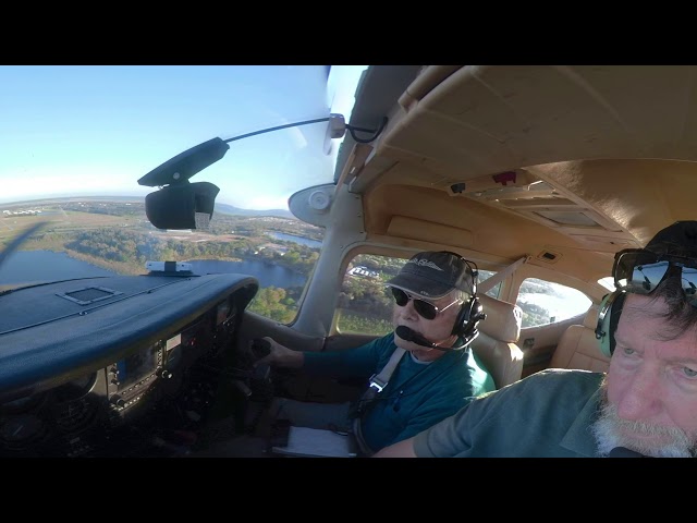 15 knot cross wind landing in Cessna 182Q