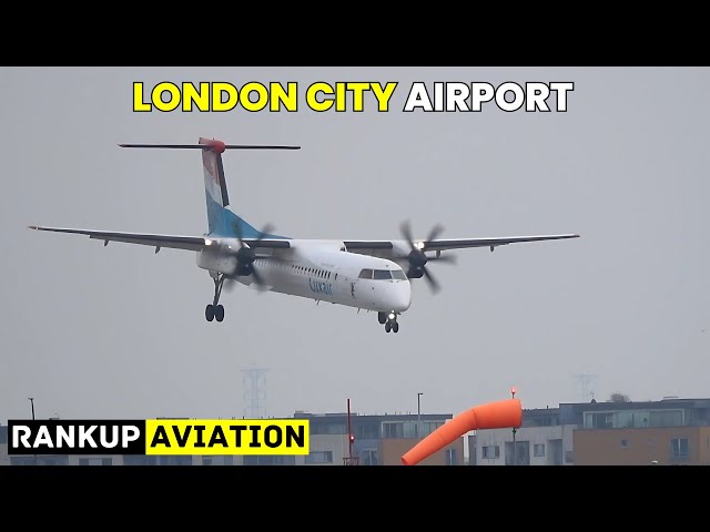 🔴Crosswinds | LIVE London City Airport | Plane Spotting from LCY/EGLC | 23/02/25