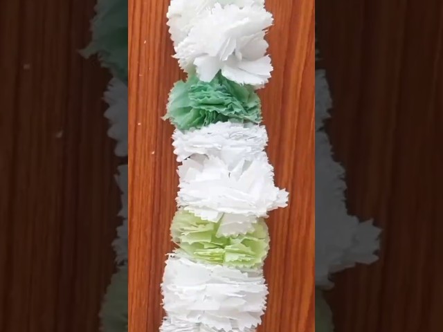 DIY Garland Using Plastic Carry Bags | Eco-Friendly Craft Tutorial #short #recycling #art and craft