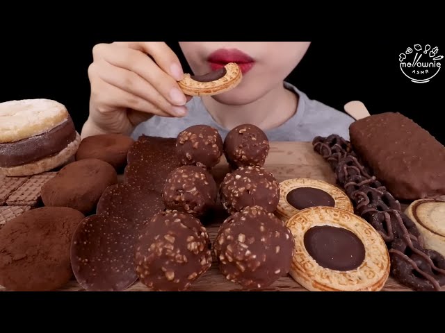 ASMR Mukbang 🍫🍦 Indulgent Chocolate & Ice Cream Feast | Satisfying Crunch & Creamy Bites!