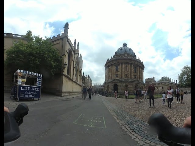 Scenic Cycle Oxford to Eynsham - 360 degree footage - use mouse to look around