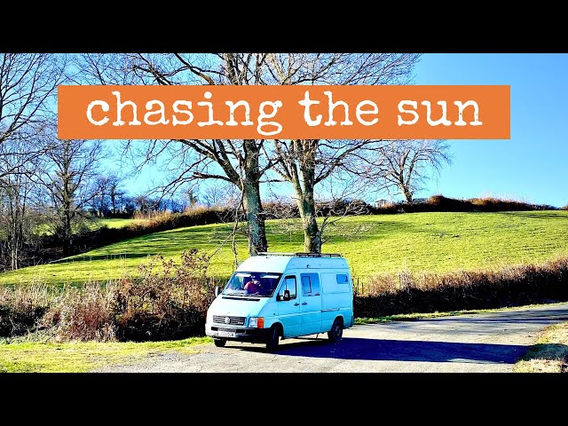 We finally left the bad weather behind ☀️ French winter campervan road trip