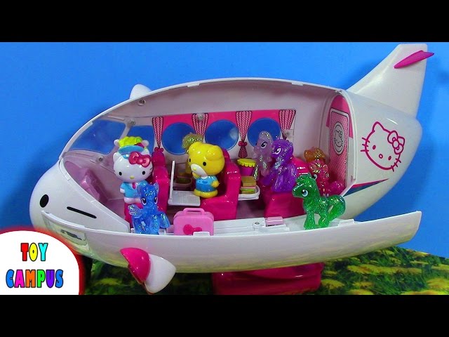 My Little Pony Takes Hello Kitty Airline | Pilot Food Passport| ToysReview ToyCampus