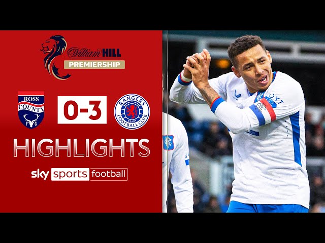 Rangers ease to victory and close gap to second! | Ross County 0-3 Rangers | Highlights