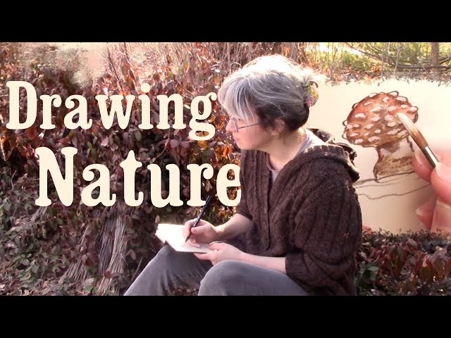 outdoor art vlog: finding artistic inspiration, working on my sketchbook, and just sitting around...