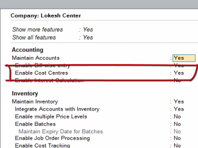 How to disable cost center option in Tally Prime in hindi@COMPUTEREXCELSOLUTION #tally