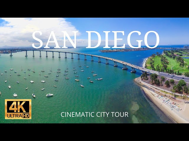 SAN DIEGO 4K Cinematic City Tour | Flying Over San Diego | San Diego by Drone