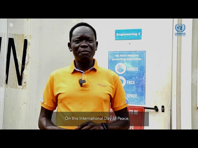 In South Sudan, peace begins with Soro Alex, an UNMISS Engineer living in Rumbek