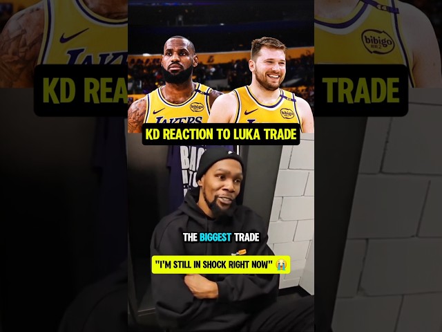 KD couldn't believe the Luka Trade😭