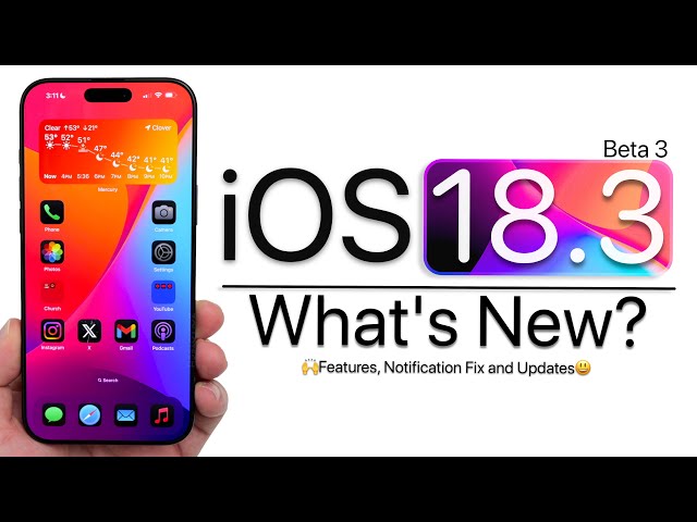 iOS 18.3 Beta 3 is Out! - What's New?