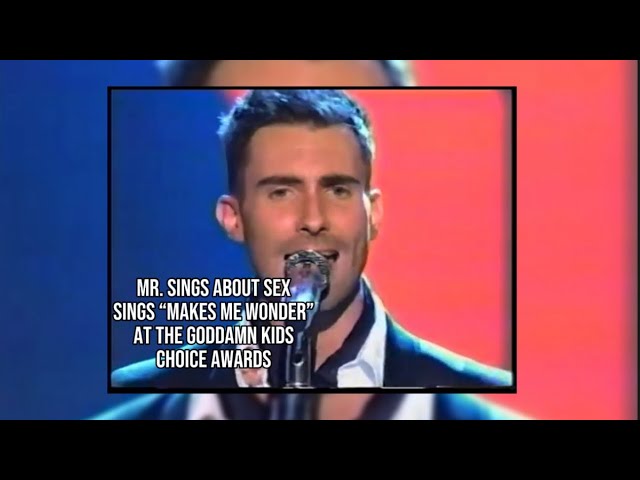 Maroon 5 Performs Makes Me Wonder At The Kids Choice Awards (2007)