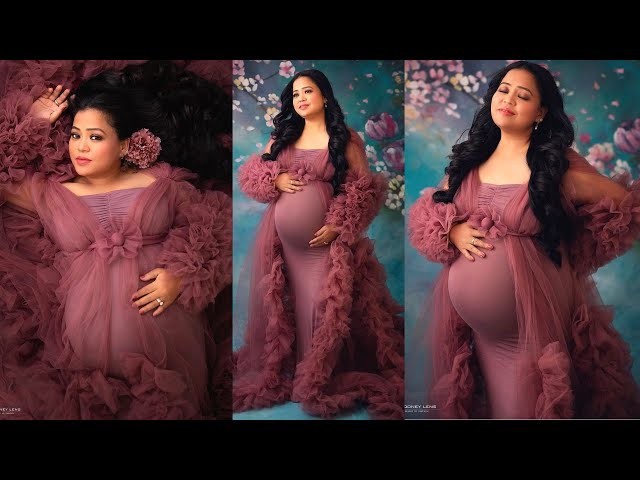 Before C section Pregnant Bharti Singh Flaunting Baby Bump In Her Maternity Photoshoot