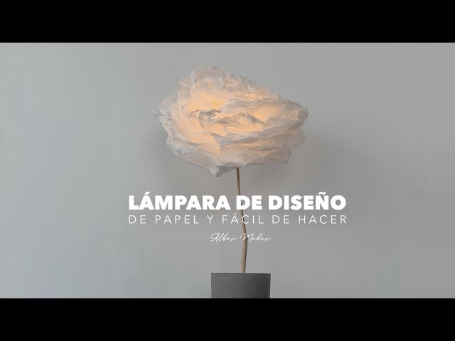 [NUEVO]💡CÓMO HACER LAMPARA DE PAPEL FLOR MUY FACIL