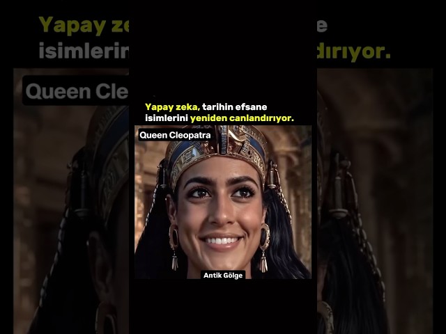 Yapay zeka ,tarih efsane isimlerini yeniden canlandırıyor. #tarih #cleopatra #abrahamlincoln