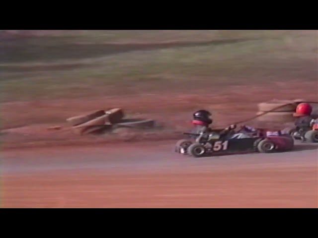 Rhodhiss Speedway in North Carolina Day Kart Racing Around 1996 or 1997 Stock Lite and Stock medium