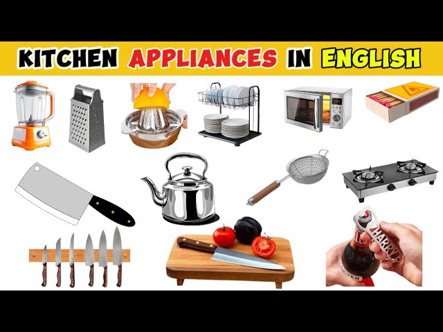 Learn the Names of  Kitchen Items In English | Kids vocabulary | JF English