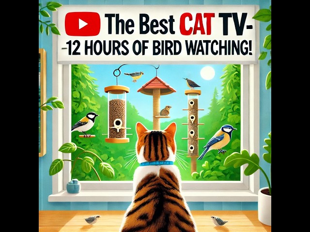 Cat TV for Cats to Watch 😺 Unlimited Birds 🐦 3 Hours 4K