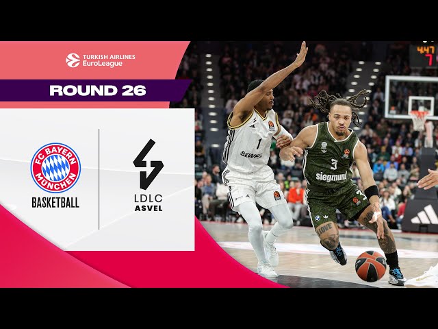 GERMAN Wall STANDS TALL | Bayern Munich  - LDLC Asvel | BASKETBALL HIGHLIGHTS R26 2024-25