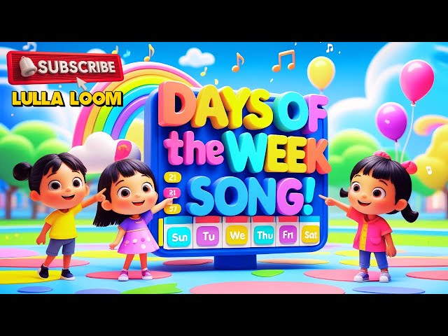 🎵 Days of the Week Song for Kids! 🌟 Learn & Sing Along with Fun! #music #trending