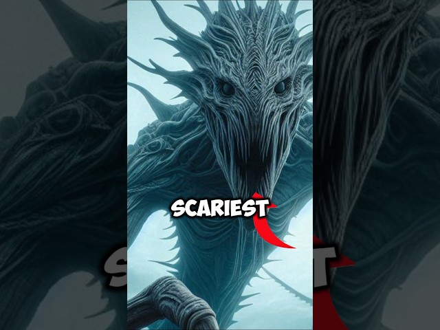 Top 5 scariest creatures caught on camera #scary #shortvideo #seacreatures #shorts #shark