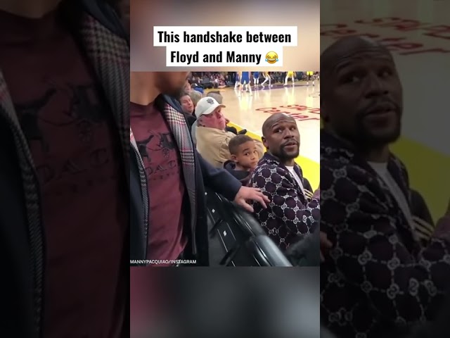 Floyd Mayweather and Manny Pacquiao are so awkward 😂