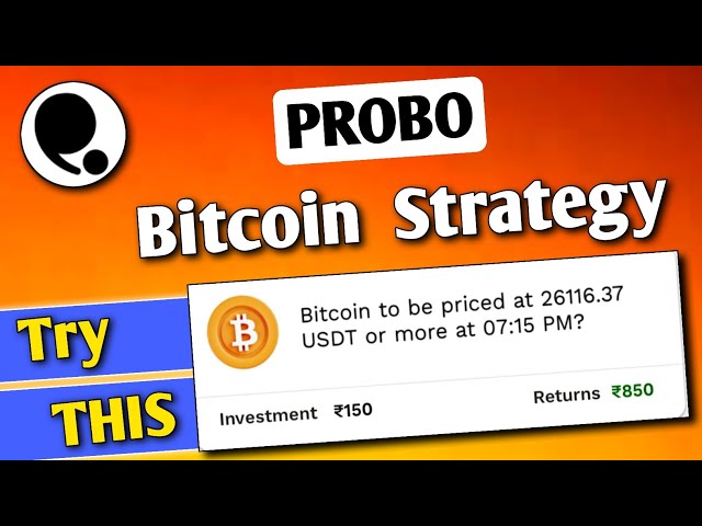 Probo Bitcoin Tricks😳|| probo app se paise kaise kamaye| Real11 app | probo Bitcoin prediction