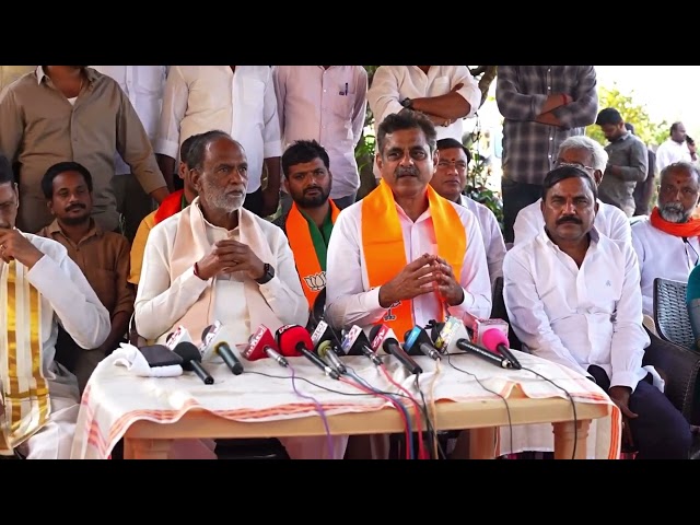 Chevella MP Vishweshwar Reddy Addressed Media Support of Graduates MLC Candidate  @anjireddy_bjp