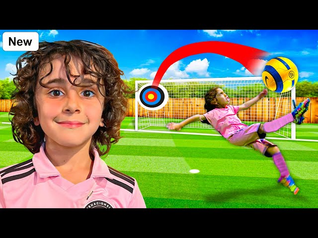 Football Challenges VS KID MESSI