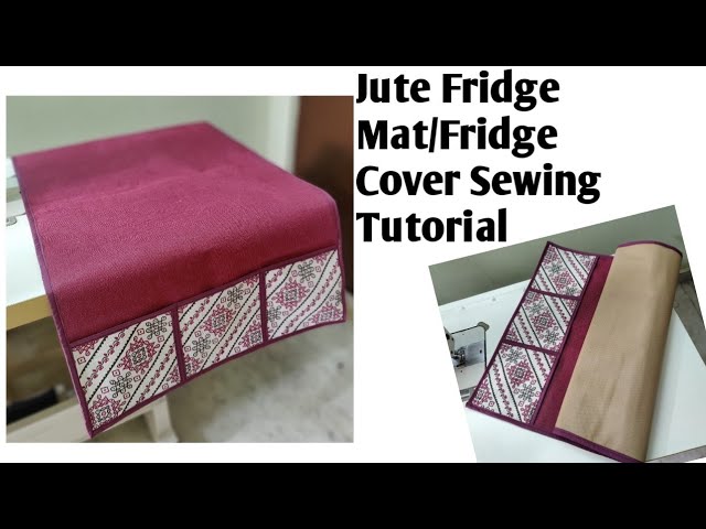 DIY #manufacturing #Jute #Fridge Mat/Cover #Sewing Tutorial/Making At Home@HemasBagCreations