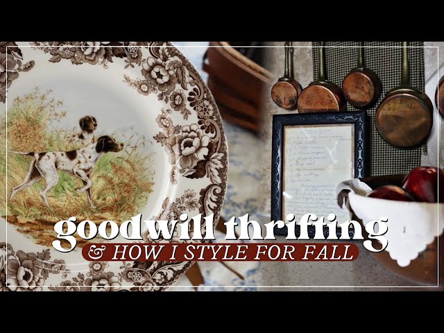 GOODWILL THRIFTING & STYLED THRIFT HAUL! | Thrift With Me For Home Decor