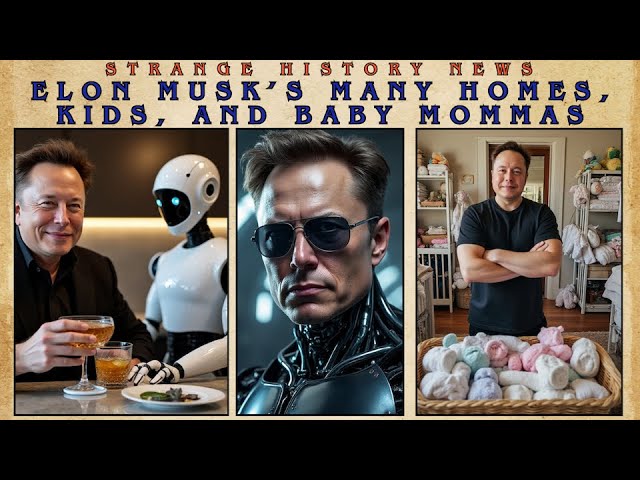 Elon Musk's Many Homes, Kids, and Baby Mommas (Strange History News Special Report)