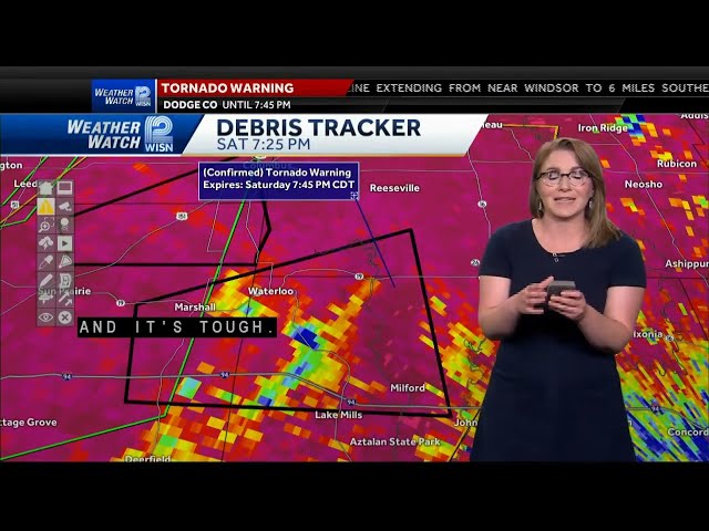 Tornado warning in Jefferson and Dodge counties