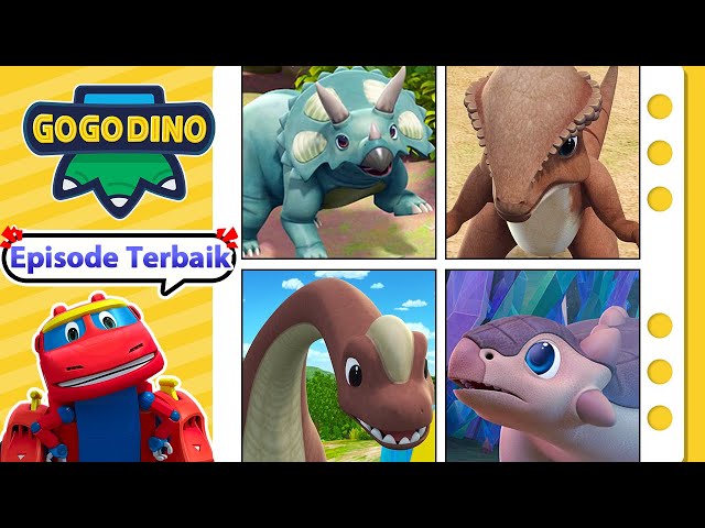 ⭐GOGODINO Episode Terbaik⭐Dinosaurus herbivora terkuat | Kartun Anak Anak |GOGODINO Bahasa Indonesia