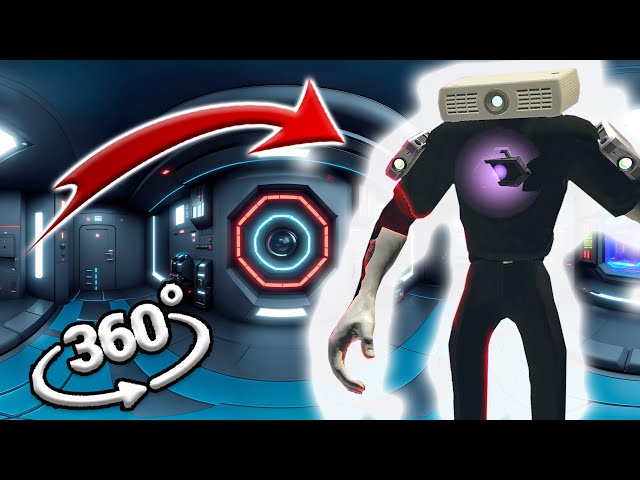 Skibidi Toilet MECHA PROJECTOR MAN | Finding Challenge 360º VR Video 4K