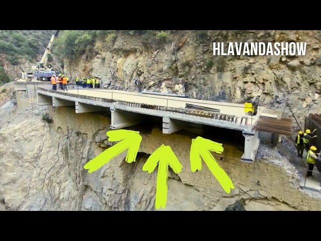 Crazy Highway | Highway Construction Process in Steep Mountains