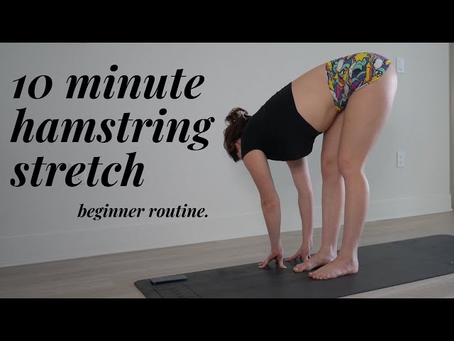 Improve your Hamstring Flexibility in 10 minutes! Beginner routine. | Adison Briana