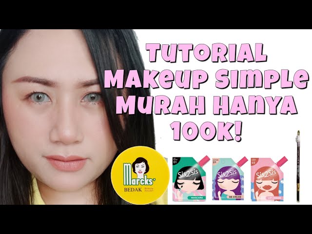 Tutorial Makeup Simple Murah Hanya 100k || Simple Makeup Tutorial