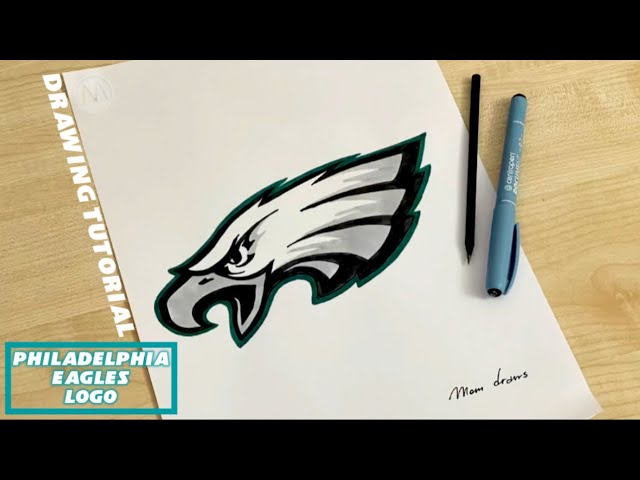 How to draw Philadelphia Eagles logo /