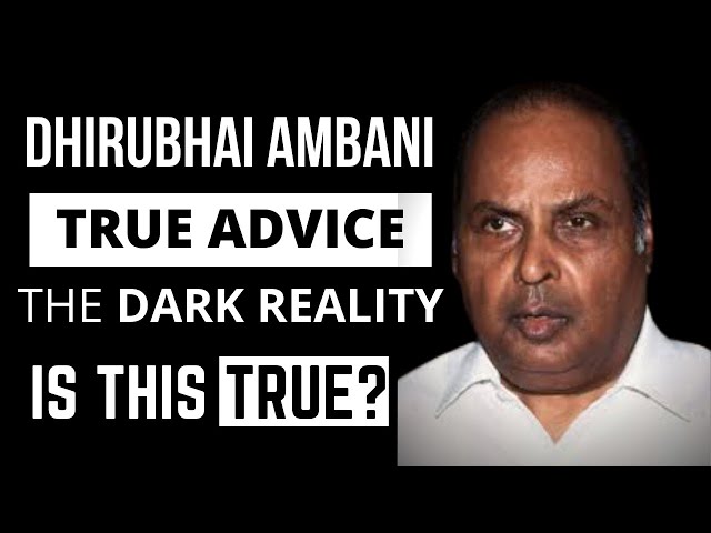 A RUTHLESS Lesson from Dhirubhai Ambani