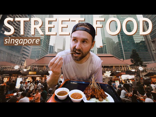 CHEAPEST STREET FOOD IN THE WORLD'S MOST EXPENSIVE COUNTRY (Singapore hawker center food tour)